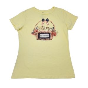 Faded Glory Yellow Short Sleeve T-Shirt With Home Sweet Home Graphic Med…